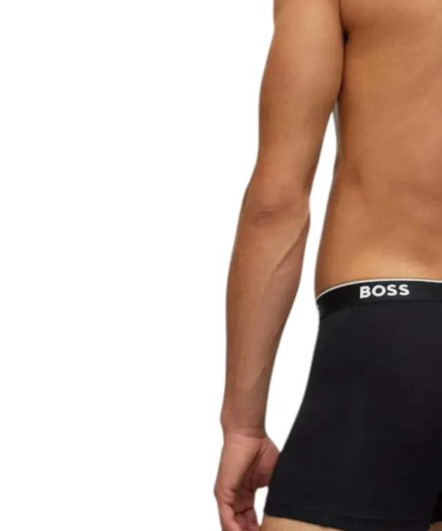 Hugo Boss - Ανδρικά Μποξεράκια Boxer Br 3p Power Long 50475282-994 Μαύρο 3