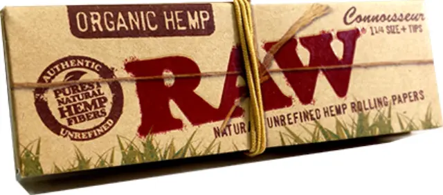 RAW Χαρτάκια - Organic Hemp - 1¼ με Τζιβάνα