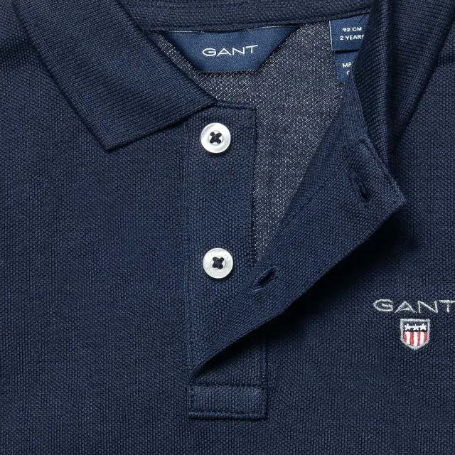 Μπλούζα Gant πικέ με κέντημα 2