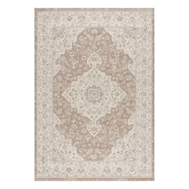 Beauty Home Χαλί Mirage Art 9847 133x190 Κρεμ,Μόκα