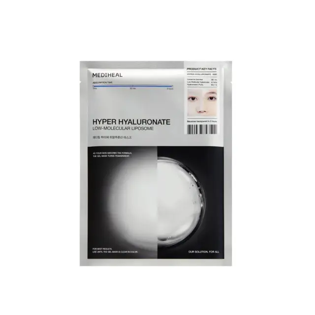 Mediheal Hyper Hyaluronate Mask - Μάσκα υδρογέλης με υαλουρονικό και τεχνολογία λιποσωμάτων