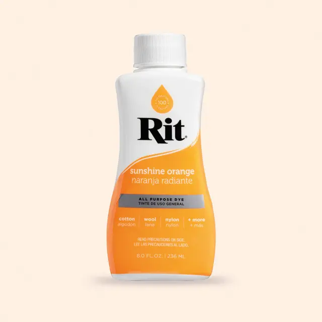 RIT DYE Liquid All-Purpose Βαφή Υφασμάτων – Sunshine Orange 236ml 2