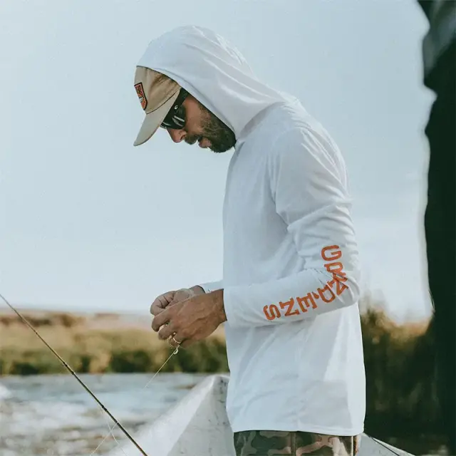 Μπλούζα Ψαρέματος Grundens Tough Sun Hoodie UPF 50 Azure 2