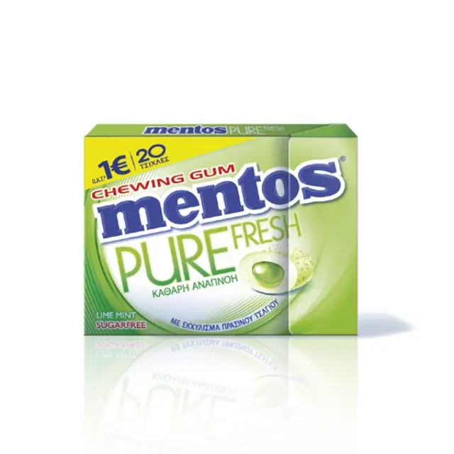 Mentos Pure Fresh Lime 30gr Συσκ. 12 τμχ