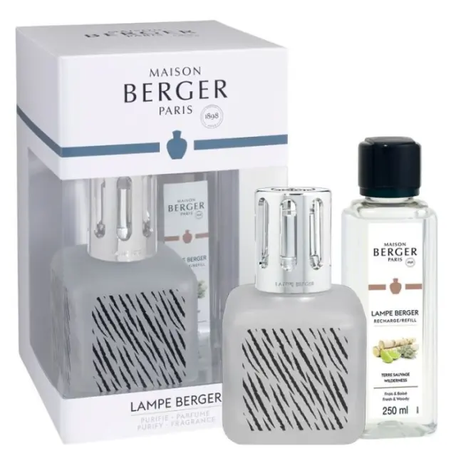 Maison Berger Paris Lampe Berger Glacon Zebra Gift Set Καταλυτική Λάμπα Αρωματισμού και Καθαρισμού Αέρα του Χώρου