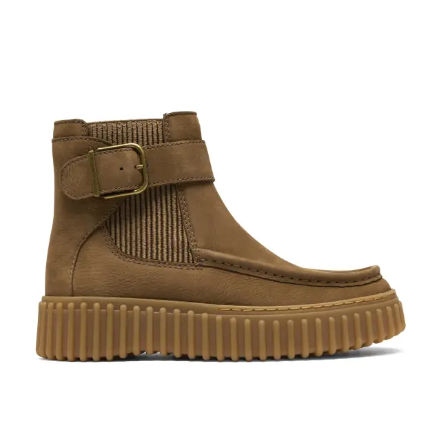 Clarks Torhill Buckle γυναικεία suede μποτάκια 26327988-1