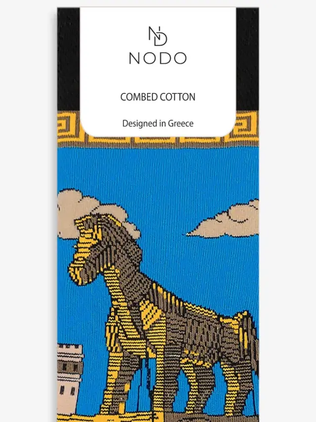 Βαμβακερή Κάλτσα με Σχέδια Trojan Horse NODO 3