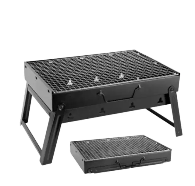 KMT Style Φορητή Ψησταριά Κάρβουνου για BBQ 43.5x29εκ. Μαύρη 2