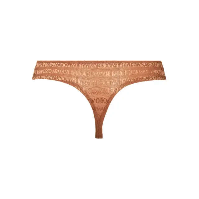 Emporio Armani Γυναικείο Brazil Logo Pattern - Διπλό Πακέτο, Χρώμα Cacao 3