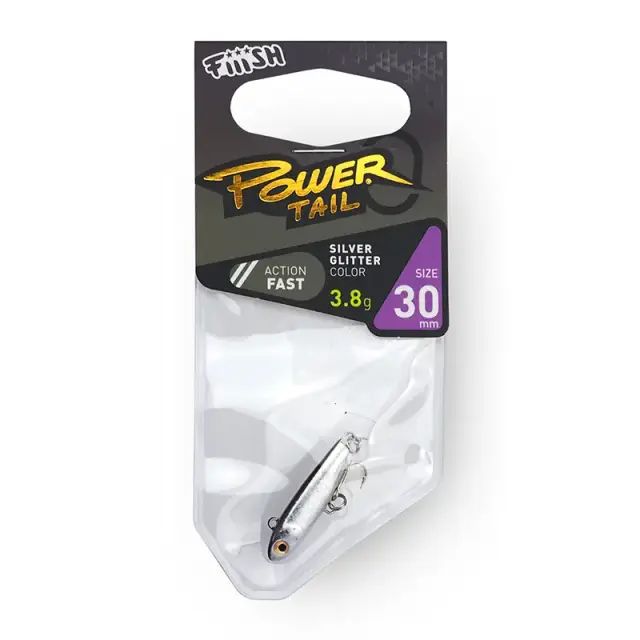 Τεχνητό Fiiish Power Tail FW 30mm PWT550 - 6gr Silver Glitter 2