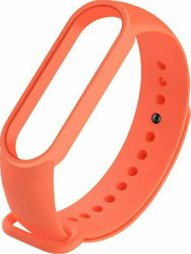 Strap Σιλικόνης Πορτοκαλί (Mi Band 5)