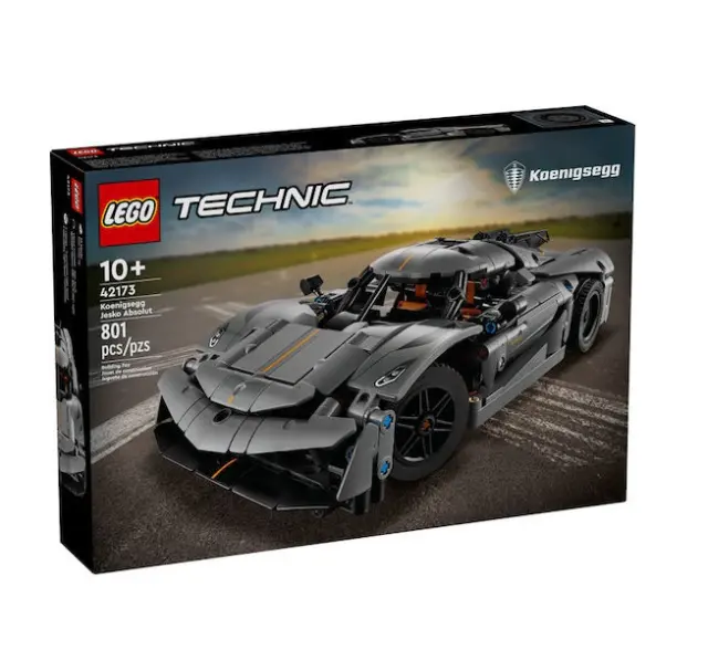 LEGO TECHNIC 42173 Koenigsegg Jesko Absolute Grey Hypercar