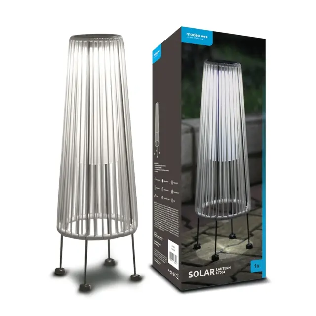 Modee Lighting LED Ηλιακό Φωτιστικό Κήπου H48x17x17cm 40.002.0021 2