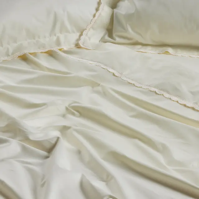 Σετ Παπλωματοθήκη 240x260 Υπέρδιπλη Prestige Das Home 1709 Ecru 100% Βαμβακoσατέν 2