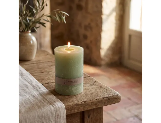 Κερί Kορμός Essentials by Home and Styling 420007420 Semi Transparant 7 x 10cm 420007420