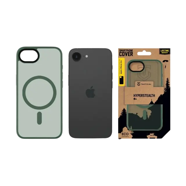 Tactical MagForce Hyperstealth Cover for Apple iPhone 16e/17e Forest Green 3