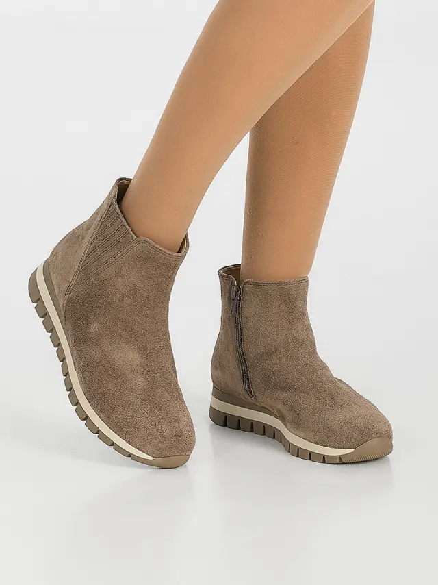 Gabor Μποτάκια Γυναικείο δέρμα Nubuck Καφέ GAB/76751 30-MOHAIR 2
