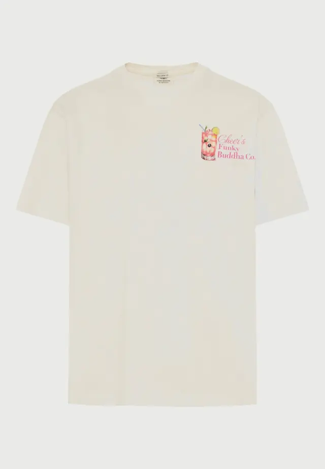 Funky Buddha T-shirt Off White FBM013-085-04 - XL