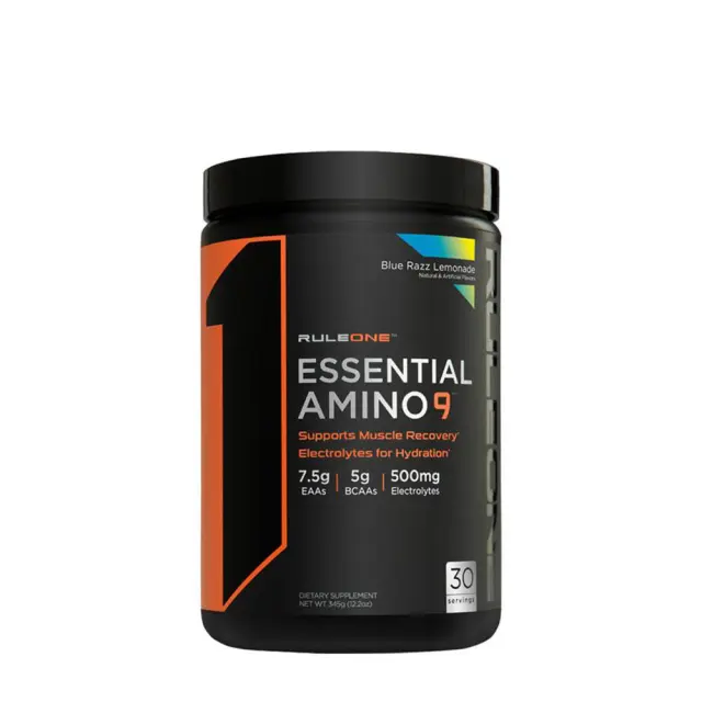 Rule1 Essential Amino 9 Blue Razz Lemonade, 30 Servings