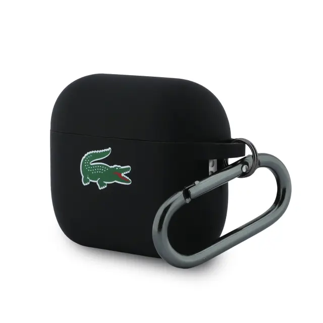 Lacoste Liquid Silicone Croc Logo Case for AirPods Pro 3 Black 2
