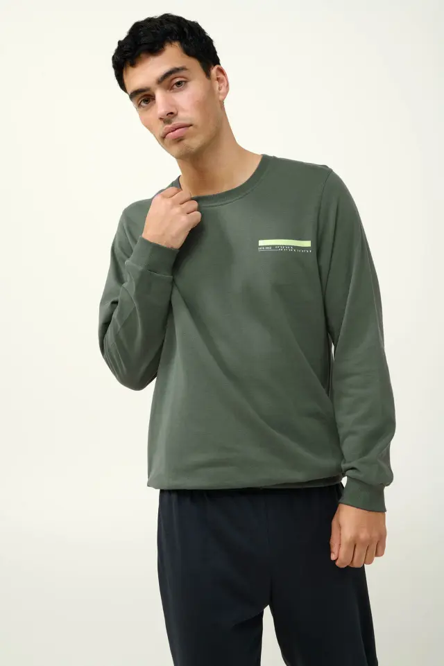Ανδρική Φόρμα Βαμβακερή Φούτερ Vamp 23720 GREEN DUCK 3