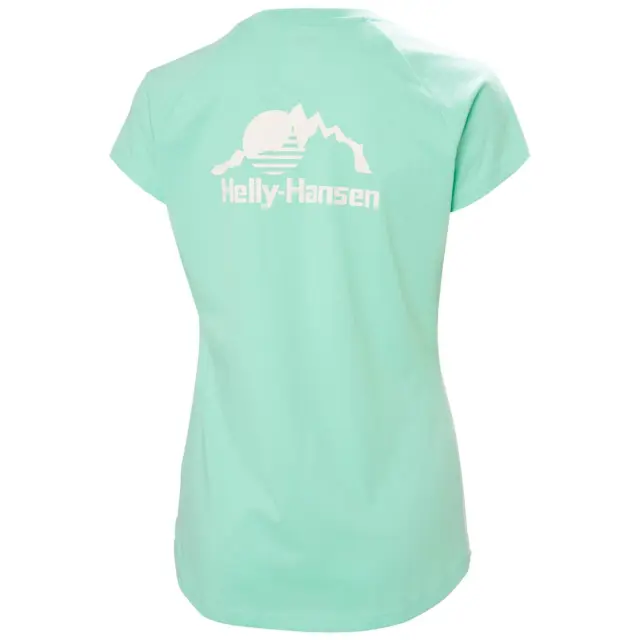 Helly Hansen Women's Nord Graphic Drop T-shirt Lagoon - XS 2