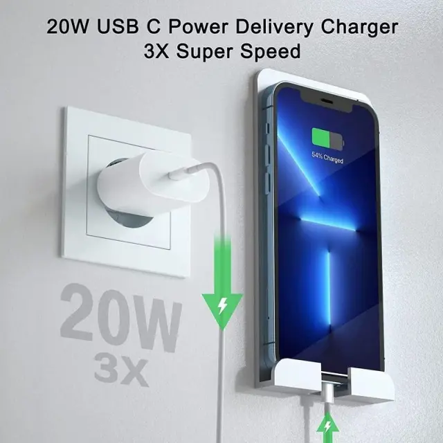 Αντάπτορας φόρτισης Fast Charge με θύρα Type-C - PD-20W - 810835 2