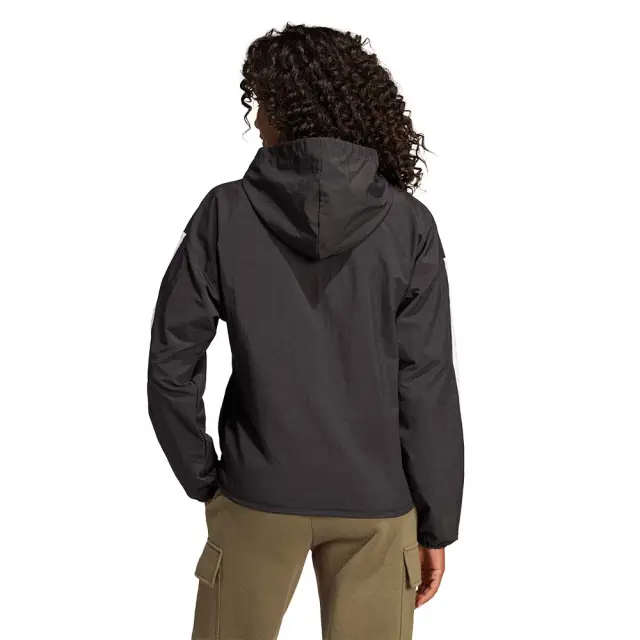 adidas Sportswear Women's 3Stripes Woven Windbreaker Μαύρο JE1312 (adidas Sportswear) - XSmall 2
