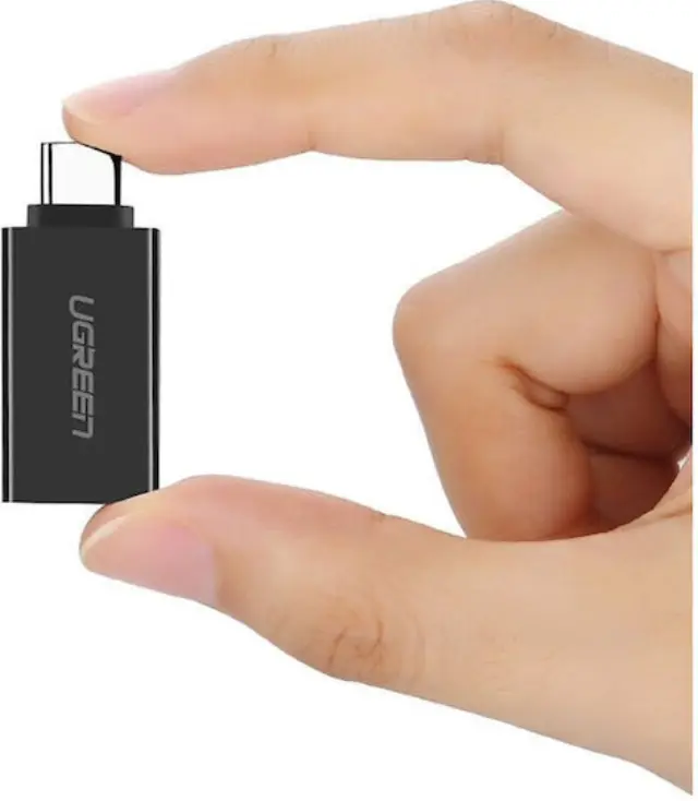 UGREEN US173 20808 Αντάπτορας USB-C Male σε USB-A Female 3.0 με OTG + Μεταφορά Δεδομένων 5Gbps – Μαύρος 2