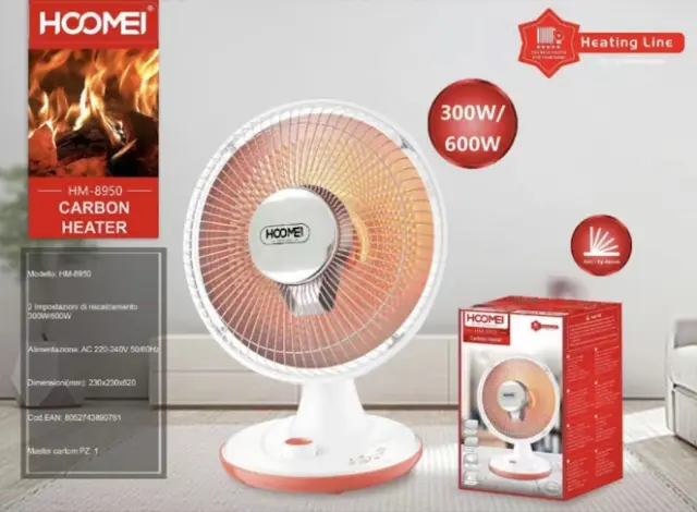 Hoomei Αερόθερμο δαπέδου Carbon 600W HM-8950 2