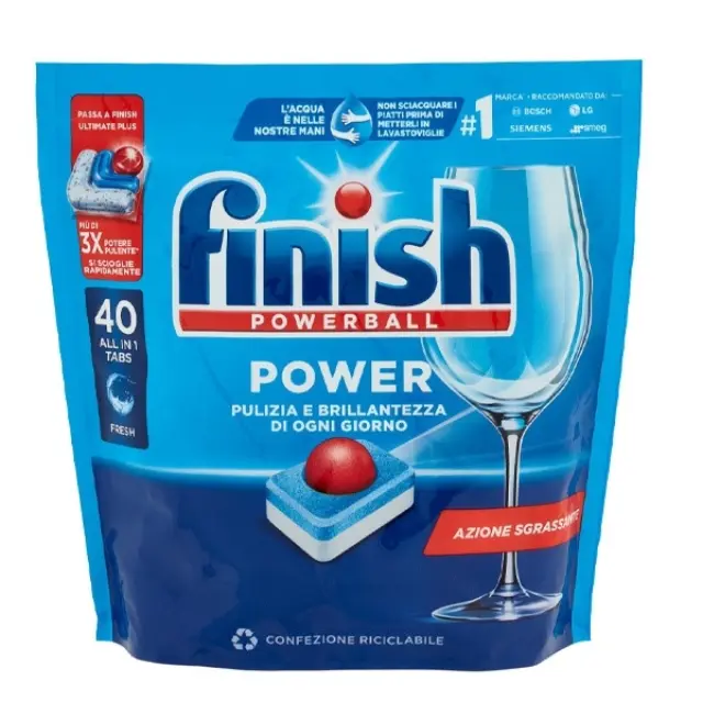 Finish Powerball Classic Κάψουλες Πλυντηρίου Πιάτων 40 Τεμ.