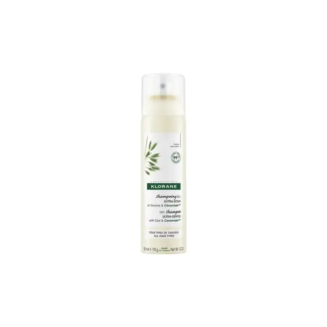 Klorane Dry Shampoo with Oat Milk Ultra-Gentle Ξηρό Σαμπουάν με Γαλάκτωμα Βρώμης για Κάθε Τύπο Μαλλιών, 150ml