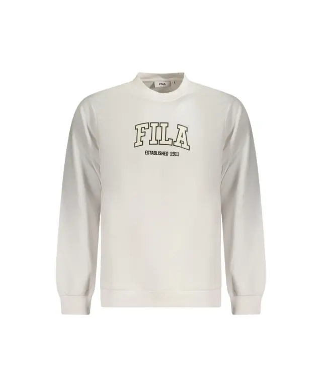 Fila - Ανδρική Μπλούζα Φούτερ Rifredi FAM1354-10001 Λευκό 3