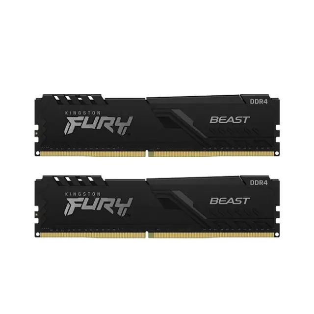 Kingston Fury Beast DDR4 16GB RAM με 2x8GB Modules και Ταχύτητα 3600 για Desktop