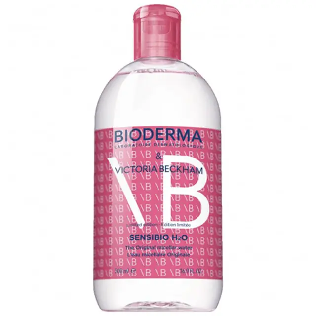 Bioderma + Victoria Beckham Limited Edition Sensibio H2O Micellar Water Υγρό Καθαρισμού + Ντεμακιγιάζ, 500ml