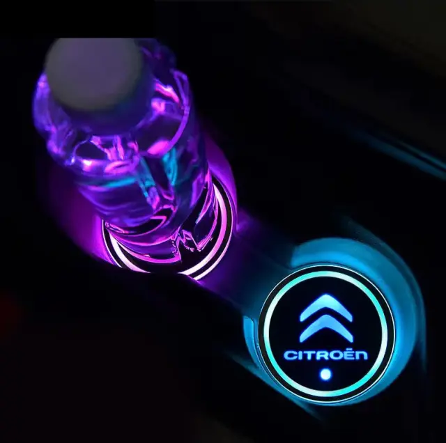 Φωτάκι Led ποτηροθήκης Citroen με 7 χρώματα - 1τμχ OEM