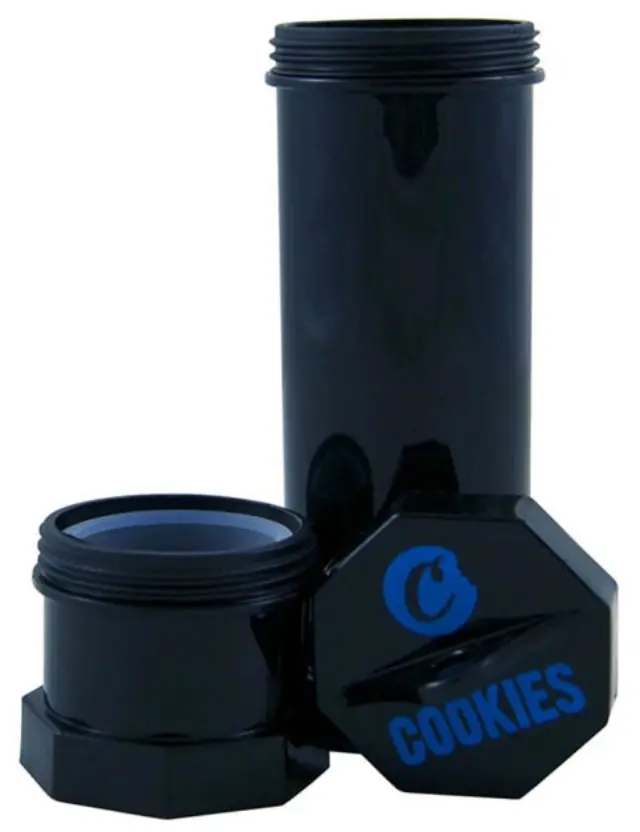 Δοχείο Αποθήκευσης Cookies Smell Proof Tall Μαύρο - 3 Parts (160x50mm) 2