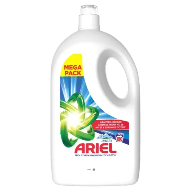 Ariel Υγρό Πλυντηρίου Αlpine 100 Μεζούρες 4500ml