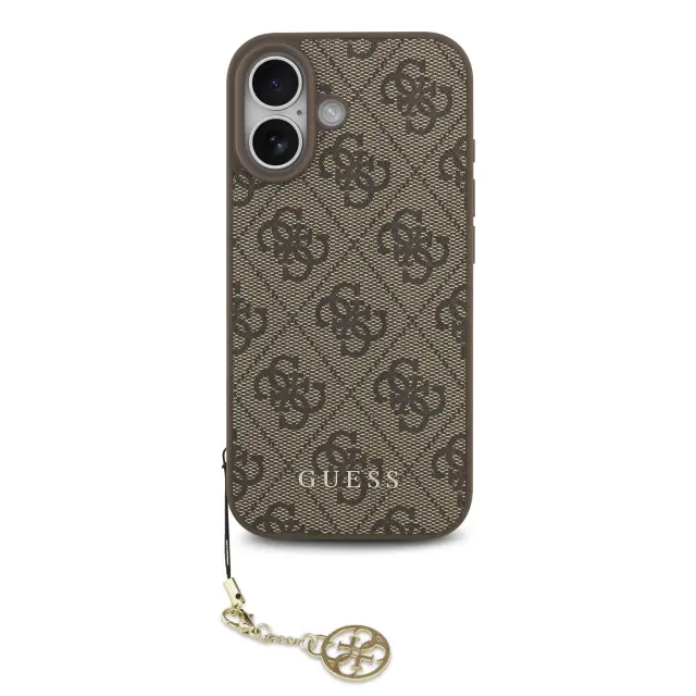 Guess 4G Charm MagSafe Case for iPhone 17 Tone on Tone Brown 2