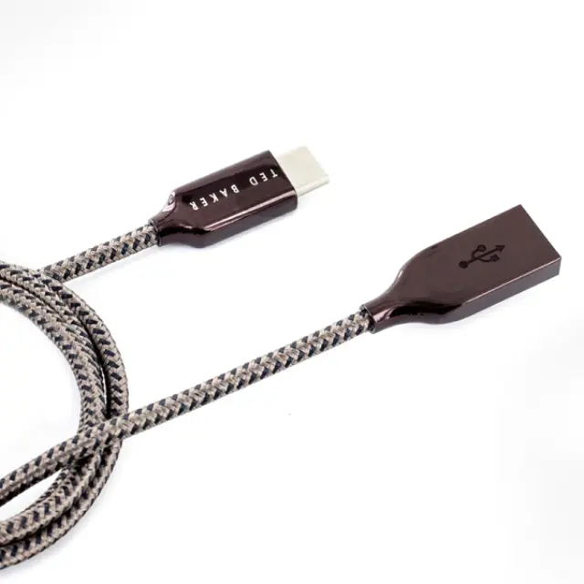 Ted Baker ConnecTED USB-C Cable 1m Sparked Grey