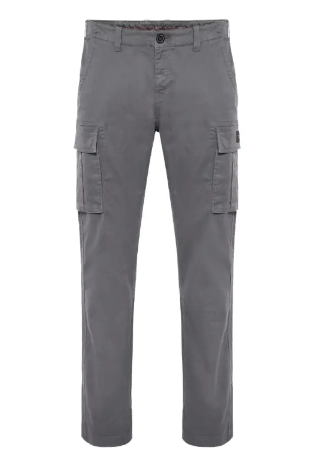 Funky Buddha ανδρικό cargo παντελόνι mid-rise από ελαστικό βαμβάκι FBM014-002-02-4