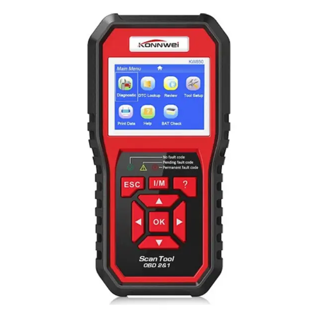 Konnwei KW850 Διαγνωστικό Αυτοκινήτου Ψηφιακό OBD 2 με Καλώδιο Συμβατό με Android