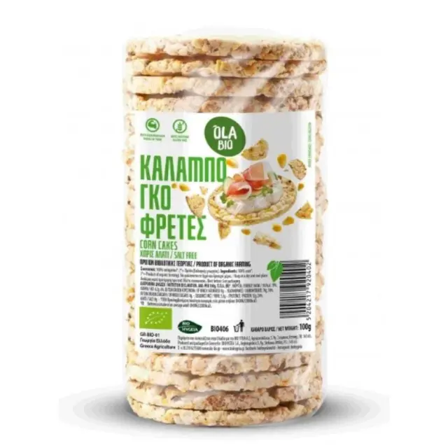 Βιολογική καλαμπογκοφρέτα χωρίς αλάτι 100g - Οla Bio