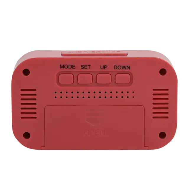 Ρολόι-ξυπνητήρι μίνι ψηφιακό Hometime Brights Travel LED Clock - Red 9768RD 2