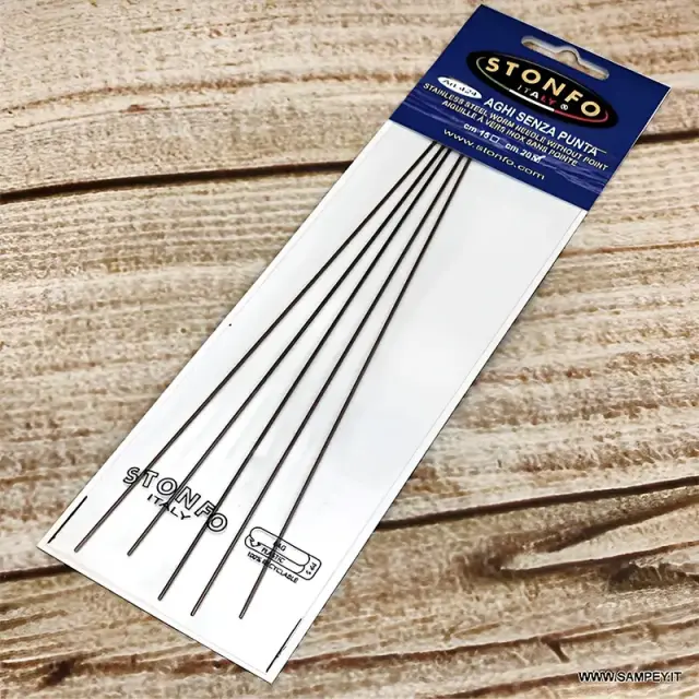 Stonfo Tubular Needle 424 – Ανοξείδωτη Κοίλη Βελόνα Χωρίς Μύτη για Δόλωμα 20cm (5τμχ) 2