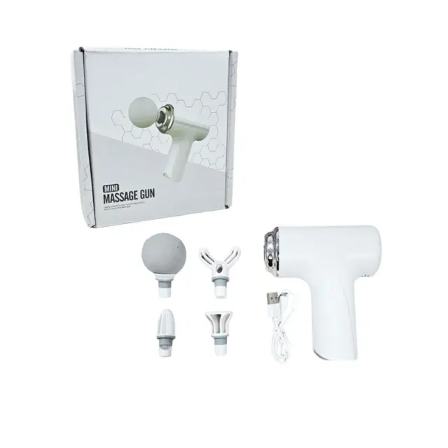 Φορητό Μηχάνημα Μασάζ με 4 Κεφαλές - Mini Massage Gun 002529