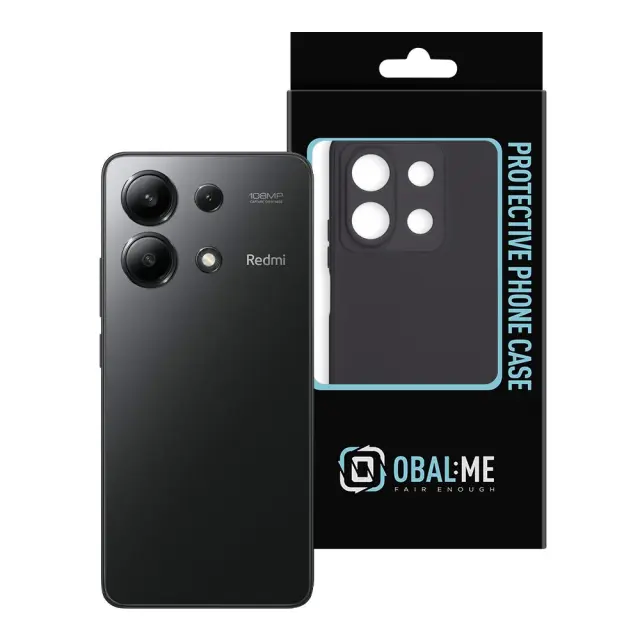 OBAL:ME Matte TPU Cover for Xiaomi Redmi Note 13 5G Black 3
