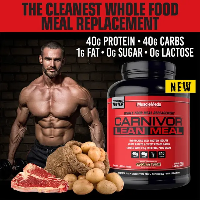 MuscleMeds Carnivor Lean Meal Chocolate Fudge, 30 Servings 3