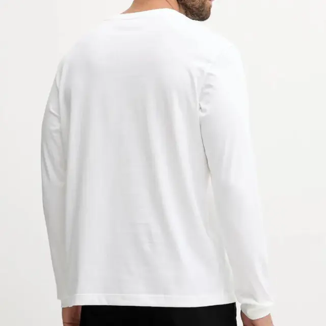 Calvin Klein - Ανδρική Μπλούζα Longsleeve Easy Regular Fit LV04RD247G-YAF Λευκό - 2XL 2