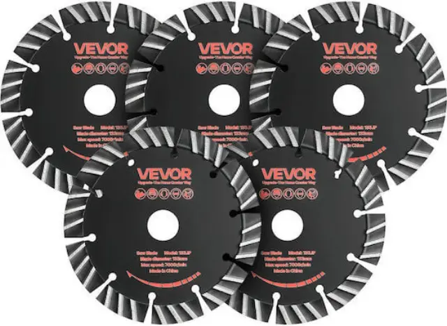 Δίσκος Κοπής Δομικών Vevor 133mm 5τμχ